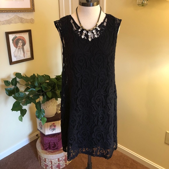 Daisy Fuentes Dresses & Skirts - Black Lace Knit Dress